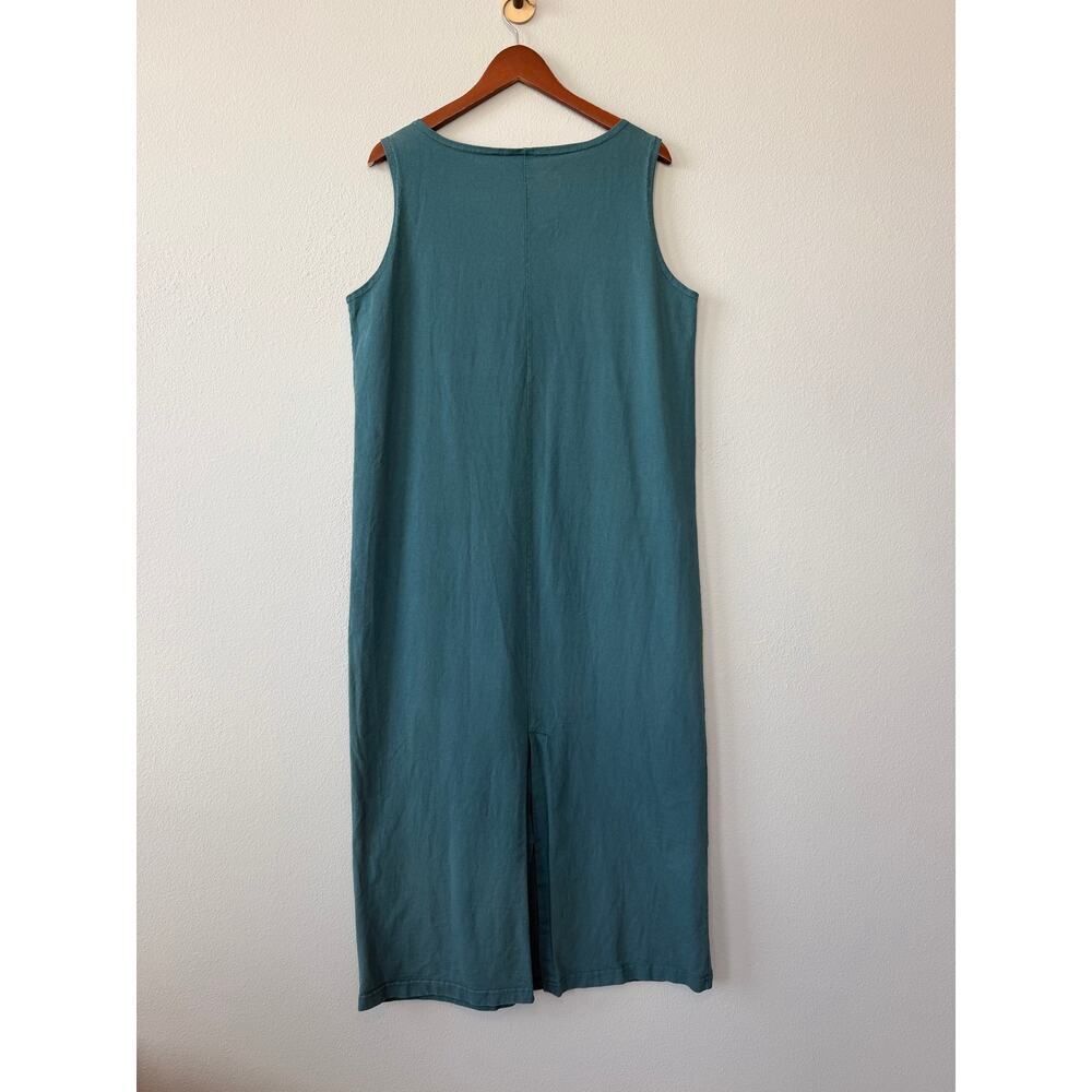 Viva City USA 100% Cotton Fish Print Sleeveless Maxi Dress L Coastal Beach Art - Picture 5 of 9